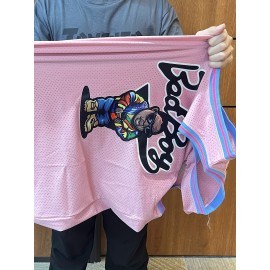 23# Men's Basketball Jersey, Embroidered Crewneck Breathable Race Training Uniform Jersey 90s Representative Works