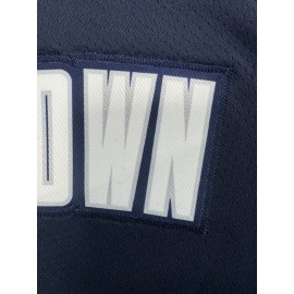 Men'S #3 Embroidered Basketball Jersey - Navy Blue & White Sleeveless Sports Shirt, Breathable Polyester, Fashionable Streetwear for Casual, Party, or Training, Sizes S-XXXL, Party Casual Jersey | Jersey Style Top | Glossy Fabric