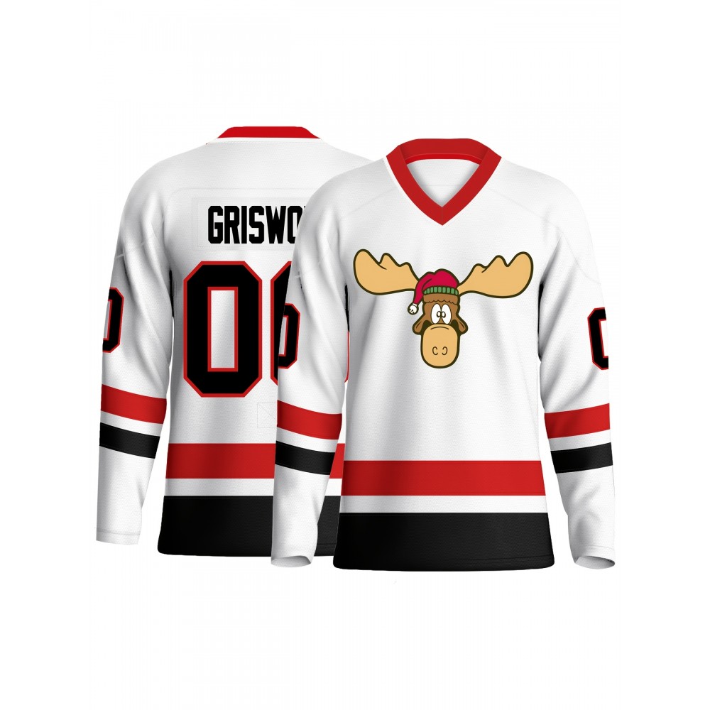 Men'S #06 -Inspired Ice Hockey Jersey - Breathable &, V-Neck Captain'S Sweatshirt with Moose Design, Red & Black Accents for Casual, Party, Training & Sports Men'S #06 -Inspired Ice Hockey Jersey - Breathable &, V-Neck Captain'S Sweatshirt with Moose Design, Red & Black Accents for Casual, Party, Training & Sports
