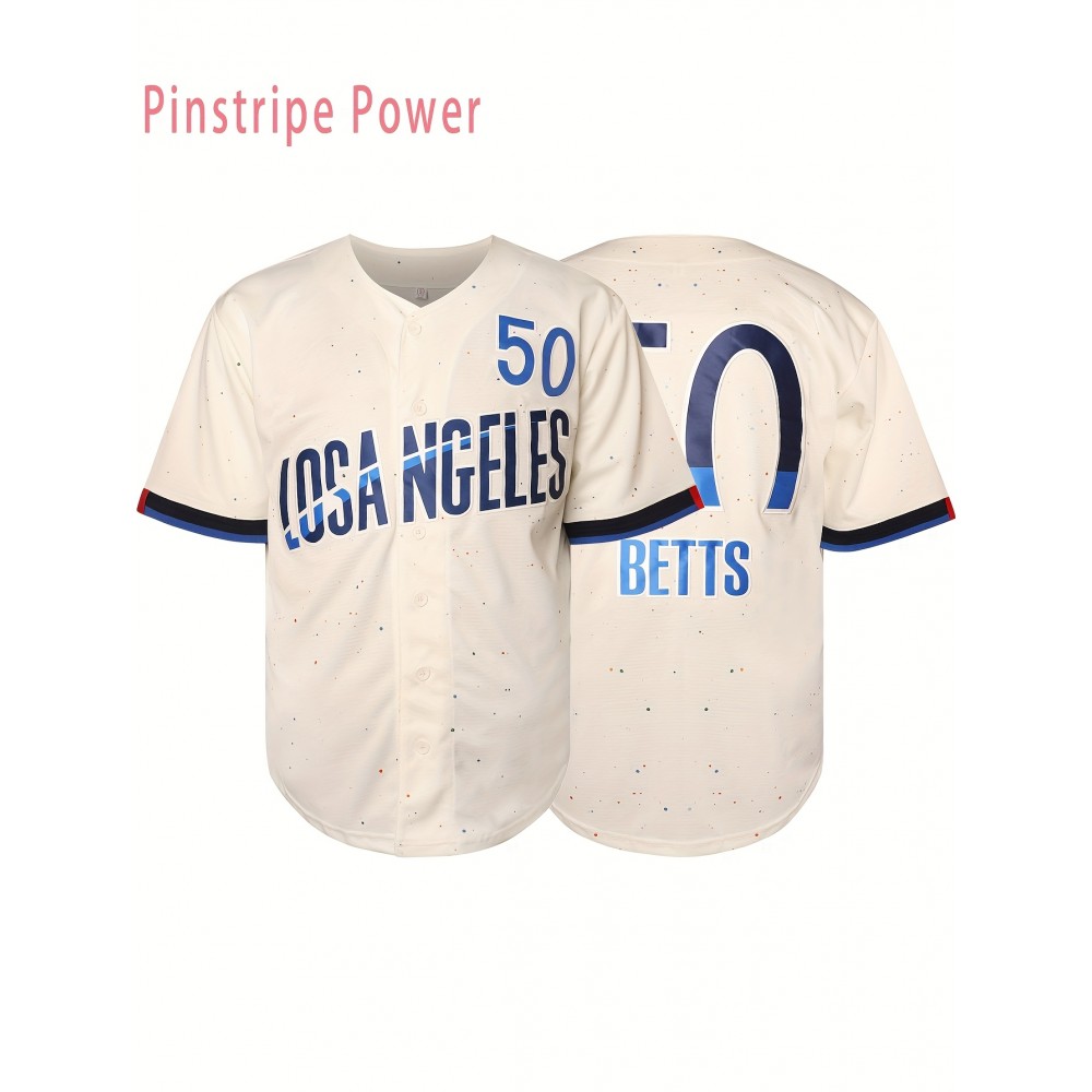 Men'S # 1968.5 inch White Baseball Shirt -100% Polyester Fiber V-neck Embroidered Letters Loose Fit Button Closure Breathable And Comfortable, Suitable For Sports Training, Leisure Beach And Outdoor Activities S-3XL Men'S # 1968.5 inch White Baseball Shirt -100% Polyester Fiber V-neck Embroidered Letters Loose Fit Button Closure Breathable And Comfortable, Suitable For Sports Training, Leisure Beach And Outdoor Activities S-3XL