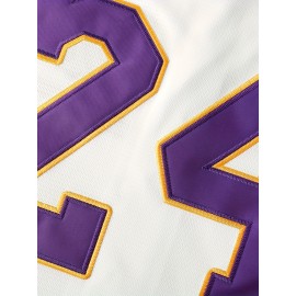 Men'S Letter Embroidery Short Sleeve V-neck Loose Button Up Shirt, Men'S Vintage Summer Baseball Jersey For Party