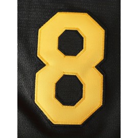 Men'S Letter Embroidery Short Sleeve V-neck Loose Button Up Shirt, Men'S Vintage Summer Baseball Jersey For Party