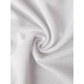 Men's #44 Beers Embroidered Baseball Jersey - Breathable, Comfort-Fit, V-Neck, Button-Up, White with Red & Blue Stripes, Polyester, Casual & Sporty, Sizes S-3XL