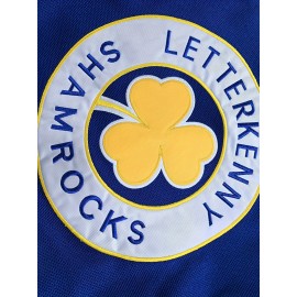 Men'S Embroidered Hockey Jersey - Letterkenny Shamrocks, Shoresy #69, Sports Fan Gear, Polyester V-Neck, All Seasons Wear, Outdoor & Casual, for Parties & Games - Blue