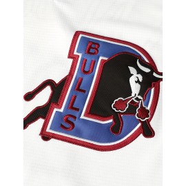 Men'S Baseball Jersey Top - 100% Polyester, V-Neck, Embroidered Lettering, Loose Fit, Button Closure, Breathable, Comfortable, for Sports, Training, Casual, Beach, Outdoor Activities - S-3XL