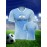 Argentina-Inspired Sun Pattern Sports Soccer Jersey, Fan Edition Shirt With Professional Fabric, Lightweight Breathable Athletic Top For Football Fans