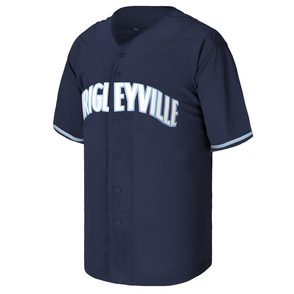 Men's All Stitched #7 Navy Baseball Jersey with Embroidery, V-Neck Short Sleeve, Breathable Polyester Button-Up Sports Shirt for Training, Competition, and Party Men's All Stitched #7 Navy Baseball Jersey with Embroidery, V-Neck Short Sleeve, Breathable Polyester Button-Up Sports Shirt for Training, Competition, and Party