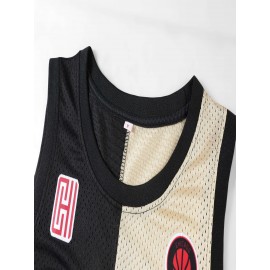 90s Representative Works, 23# Men'S Basketball Jersey, Embroidered Crewneck Breathable Race Training Uniform Jersey