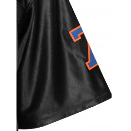 Men's #7 Black Polyester V-Neck Sports Jersey - Lightweight, Embroidered 