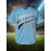 Youth #55 Blue Baseball Jersey - 100% Polyester, V-Neck, Machine Washable, 