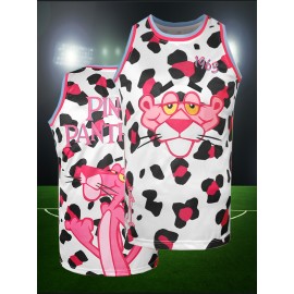 #Pink Leopard White Spots White