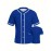Men's Solid Color Classic Design Baseball Jersey, Men's Blue V-neck Baseball Jersey, Retro Baseball Shirt, Slightly Stretch Breathable Embroidery Button Sports Uniform For Training Competition Party Gifts